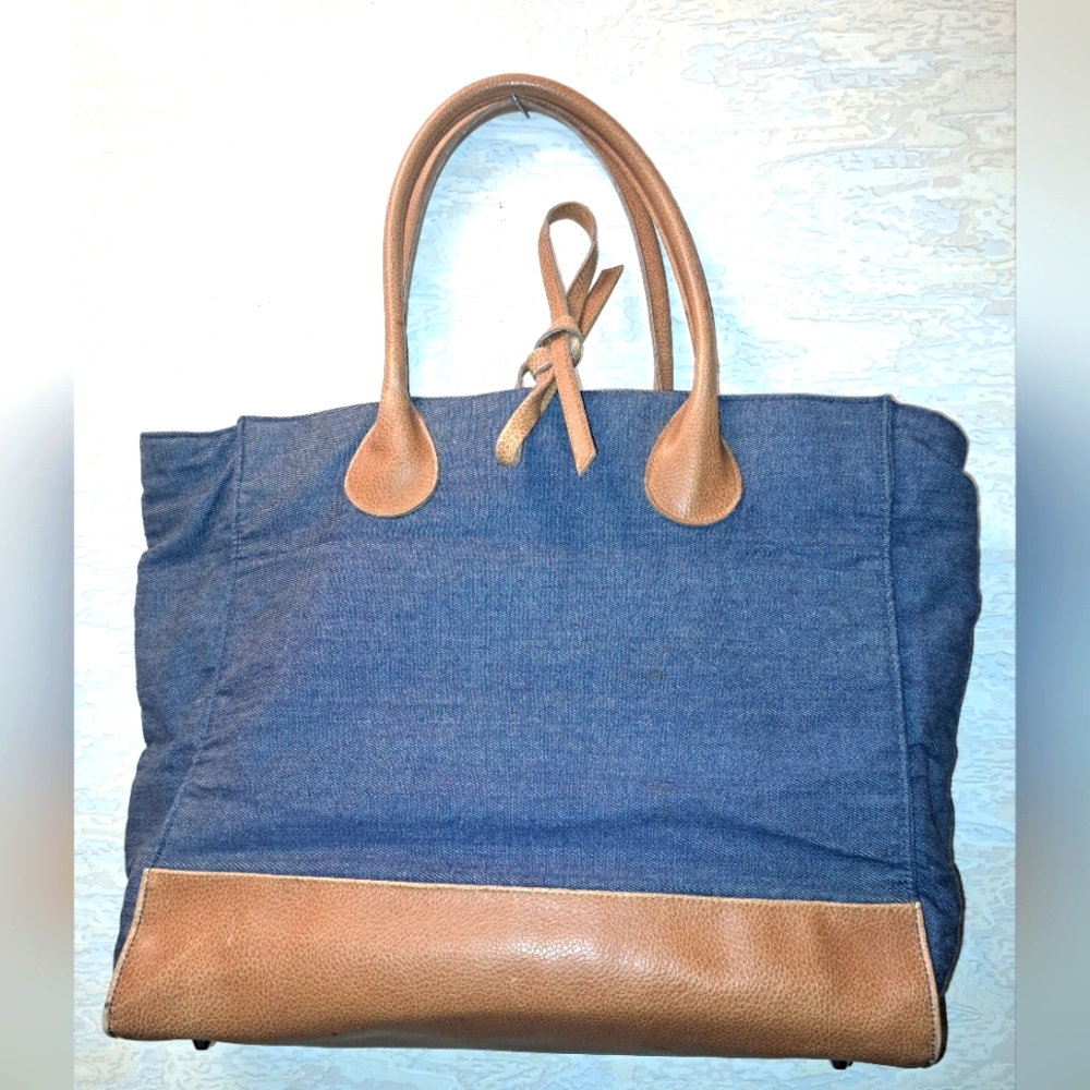 Large Denim Purse